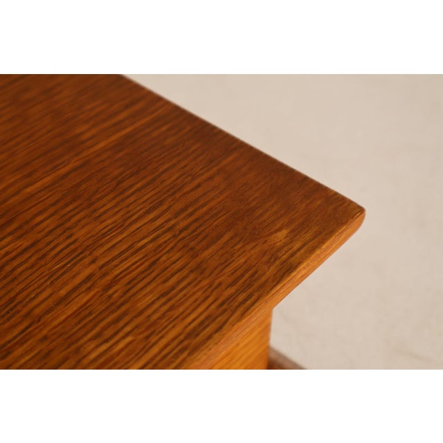 Wood Stickley Mission Collection Oak Desk Box For Sale - Image 7 of 18