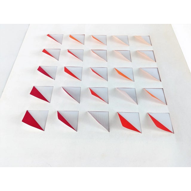 1970s Vintage Anne Youkeles Op Art Pencil Signed Poster Print For Sale - Image 11 of 13