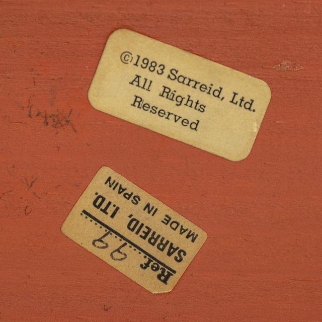 Yellow Late 20th Century Folk Art Painted Wood Horse Toys- Set of 2 For Sale - Image 8 of 8