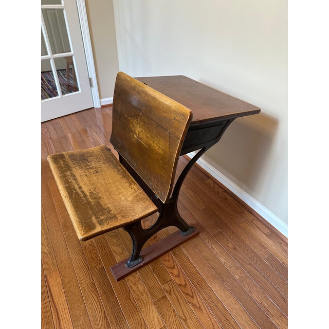 Antique school desk from the school established by Henry Ford for the children of his workers