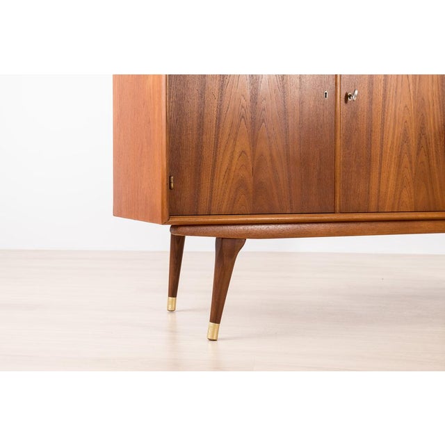 Brown Mid-Century Modern Scandinavian Sideboard in Teak from Sven Andersen, 1960 For Sale - Image 8 of 13