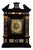 Ebony Table Clock with Semi-Precious Stone Inlay, Central Italy, 18th Century For Sale