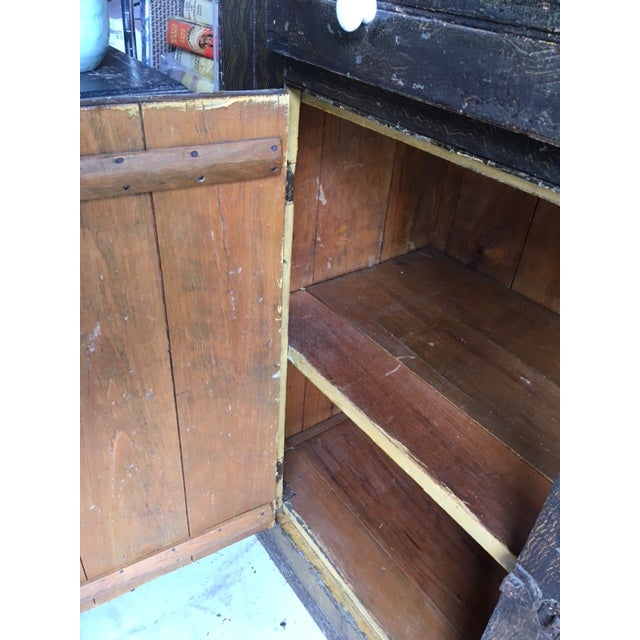Farmhouse Country Primitive Stepback 1850s Cupboard For Sale - Image 12 of 18