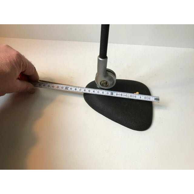 Black Industrial Danish Desk Lamp from ASAS, 1940s For Sale - Image 8 of 9