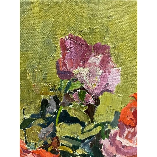 Maya Kopitzeva, Red Roses, 1968, Oil For Sale - Image 6 of 8