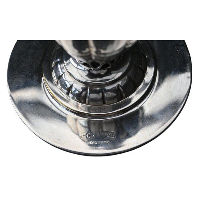 Model N°5 Candlestick in Silver by Johan Rohde for Georg Jensen, 1940s For Sale - Image 4 of 10