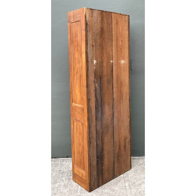 Vintage Architectural Wood Bookcase For Sale In West Palm - Image 6 of 12