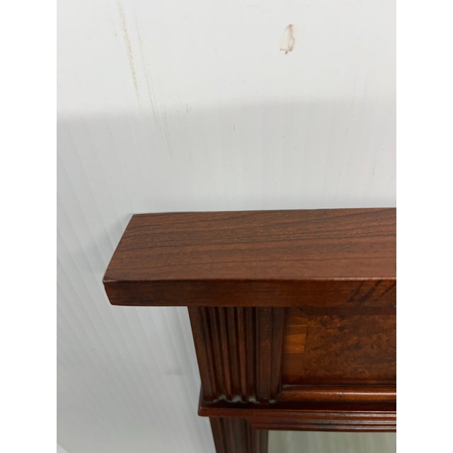 Hekman Furniture Hekman Furniture Burled Wood Wall Mirror For Sale - Image 4 of 11