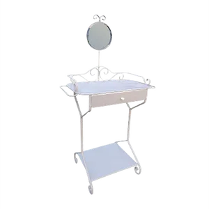 Industrial Metal Dressing Table, 1940s