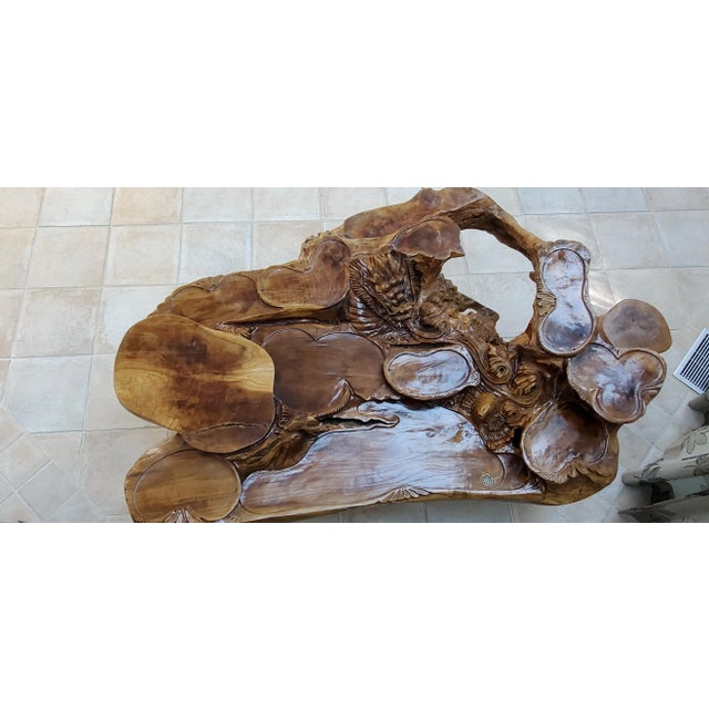 Late 20th Century Asian Style Tea Table For Sale - Image 4 of 4