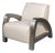 Industrial White Leather Armchair For Sale