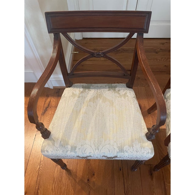 Brown Early 19th Century Regency Mahogany Chairs - Set of 6 For Sale - Image 8 of 13