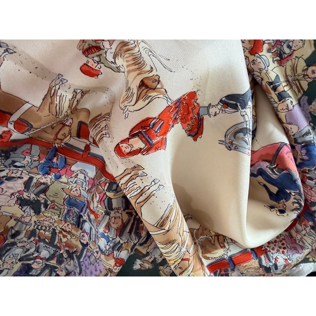 2000 - 2009 Hermès Le Cirque Molier 2004 Silk Scarf Designed by Dumas Philippe For Sale - Image 5 of 12