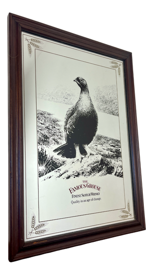 Vintage Advertising Mirror from Famous Grouse, 1970s