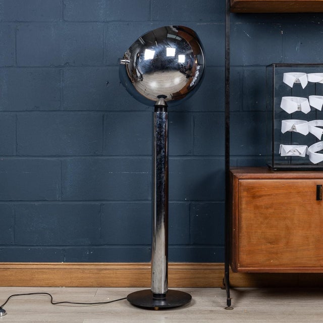 20th Century Italian Space Age Chrome Floor Lamp, 1970s For Sale - Image 16 of 18