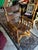 Wooden and Leather Handmade Rocking Chair With Costa Rica Birds Design For Sale - Image 9 of 12