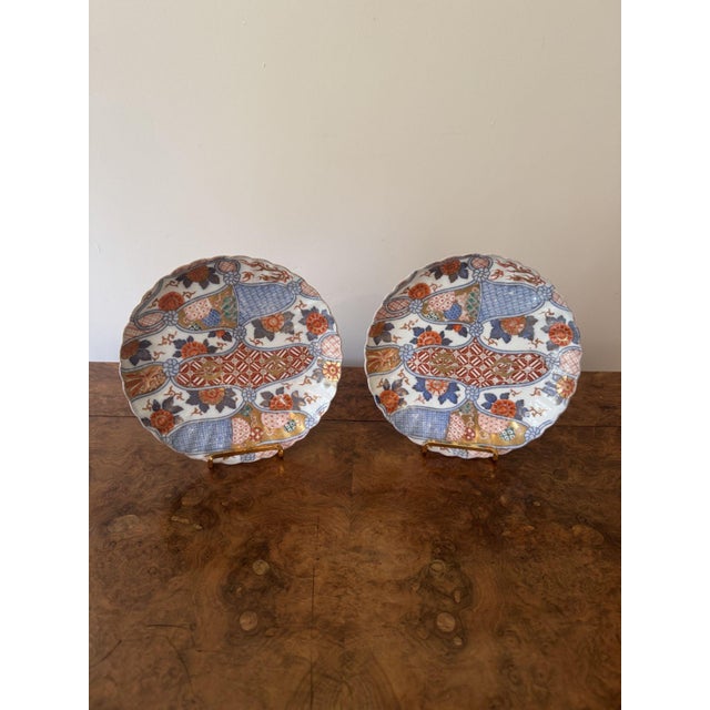 Antique Japanese Imari Plates, 1900, Set of 2 For Sale - Image 3 of 7