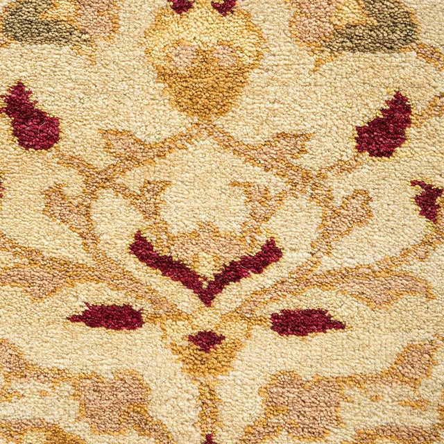 Traditional Mogul Collection Hand-Knotted Area Rug - Ivory 9' 4" x 16' 10" For Sale - Image 3 of 4