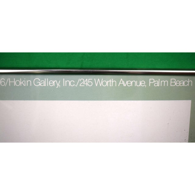 Poster Sz: 19 3/8"H x 22 5/8" Frame Sz: 20"H x 23 1/4" In gilt metal frame