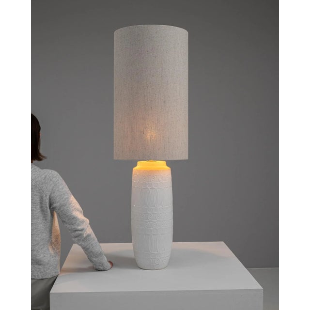 20th Century German Ceramic Table Lamp For Sale In Greensboro - Image 6 of 12