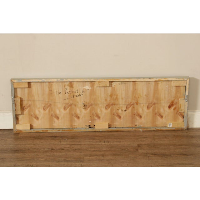 Contemporary Abstract Patriot Large Original Painting Signed 'Litvak' For Sale - Image 12 of 12