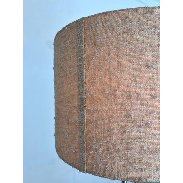 Chrome Floor Lamp with Fabric Shade from Staff For Sale - Image 10 of 11