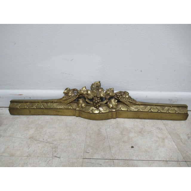 Vintage 3 Piece Gold Gilt French Regency Fireplace Sender Set For Sale - Image 4 of 11