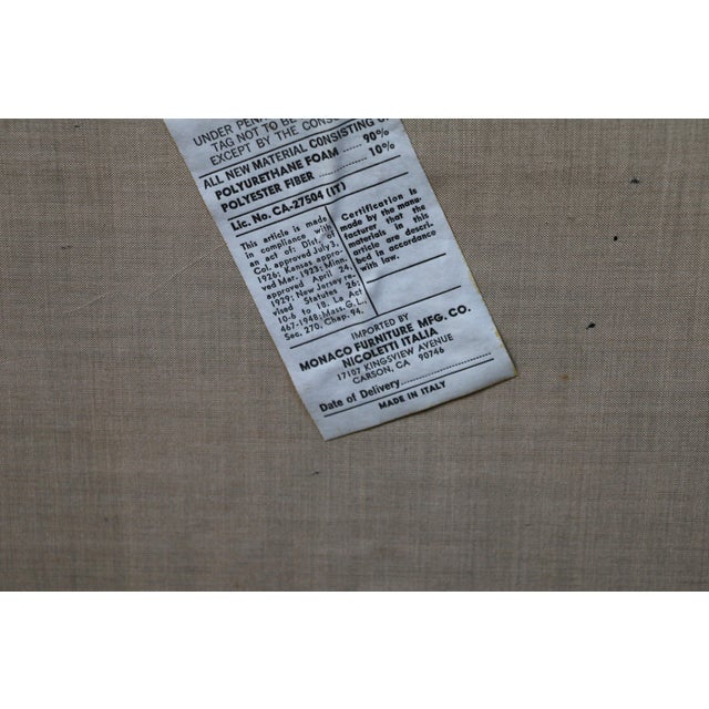 Italian Mid-Century Modern Leather Two-Seat Couch — Circa 1980s For Sale - Image 18 of 18