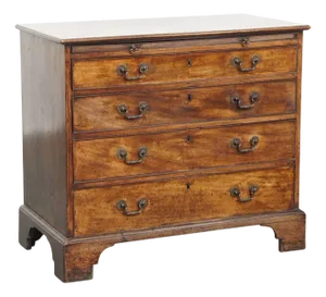 Antique English Dressing Chest with Brushing Slide
