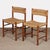 Brown Dordogne Model Chairs from Sentou, 1950, Set of 2 For Sale - Image 8 of 8
