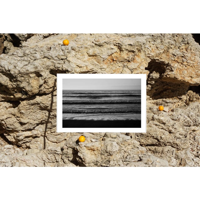 Black 2021 Contemporary Black and White Seascape Photograph Print For Sale - Image 8 of 9