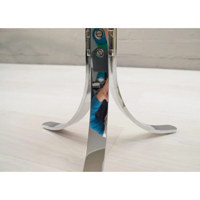 German Chrome & Smoked Glass Side Tables from Ronald Schmitt, 1960s, Set of 2 For Sale - Image 13 of 15