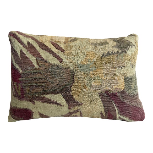 17th Century Brussels Baroque Figural Tapestry Pillow For Sale