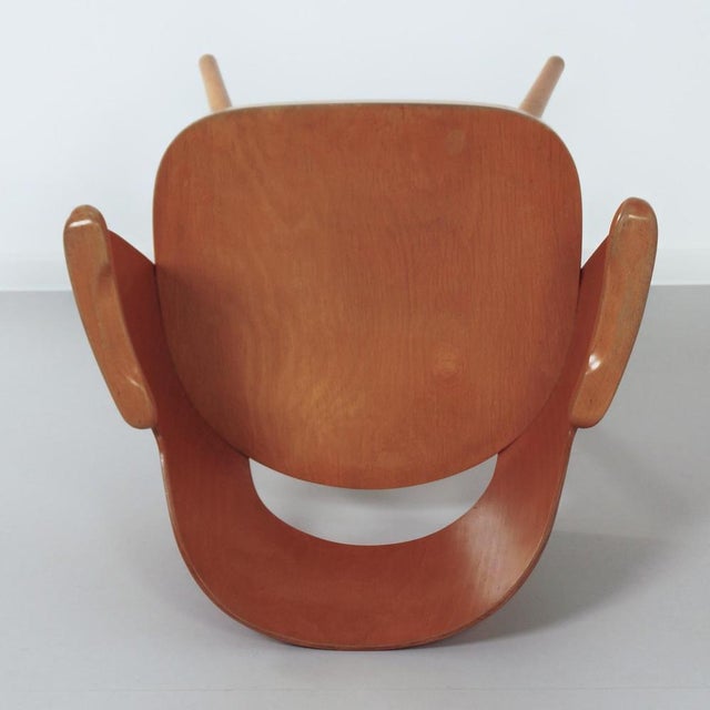 Brown Vintage Armchair 1515 by Oswald Haerdtl for Thonet, 1950s For Sale - Image 8 of 12