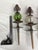 Set of Three Cast Iron and Crackle Glass Hose Guards For Sale - Image 9 of 10