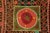 1960s Square Uzbek Suzani Decor - Tribal Tapestry 3'8'' X 4'6'' For Sale - Image 5 of 9