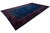 Early 20th Century Antique Chinese Art Deco Wool Rug in Cobalt Blue & Plum For Sale - Image 12 of 12
