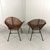 Rattan Easy Chairs attributed to Rohé Noordwolde Netherlands 1960s, Set of 2 For Sale - Image 4 of 18