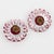 1960s Monique Vedie, Line Vautrin Student Carmine Red Resin Thistle Clip Earrings - 2 Pieces For Sale - Image 5 of 5