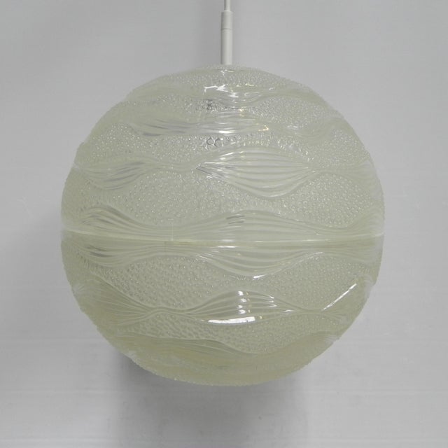 Vintage Hanging Lamp with Round Plastic Globe﻿, 1960s For Sale - Image 9 of 16