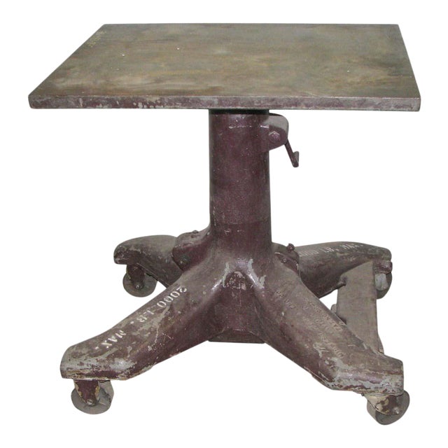 Industrial Steel Hydraulic Lift Table Base Chairish