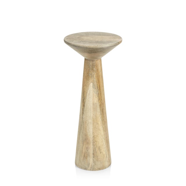 2020s Brescia Mango Wood Accent Table, Tall- 21" For Sale - Image 5 of 5