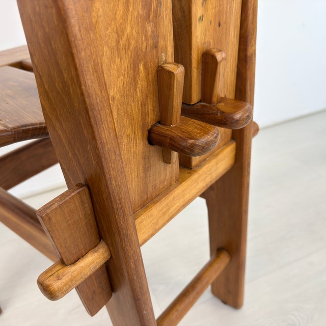 Italian Brutalist Dining Chairs - Set of 7 For Sale - Image 14 of 15