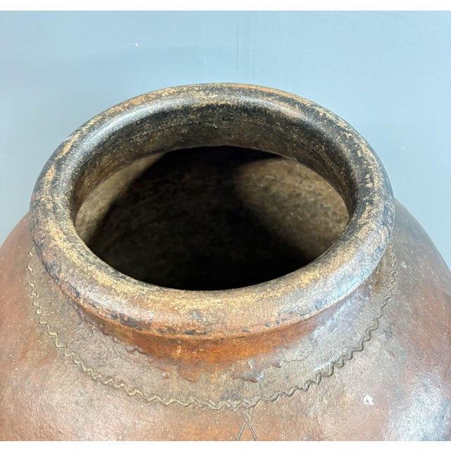 19th-Century Spanish Terracotta Tinaja - An Authentic Mediterranean Masterpiece of Wabi-Sabi Beauty For Sale In Portland, OR - Image 6 of 11
