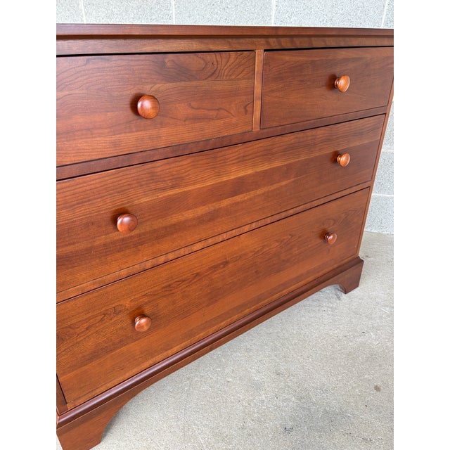 Ethan Allen American Impressions 4 Drawer Cherry Bachelor Chest - (224) For Sale - Image 9 of 12
