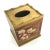 Gold Wood Boutique Designer Tissue Box For Sale - Image 8 of 8
