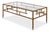 Modern Faux Bamboo Metal Coffee Table by Sarreid LTD For Sale - Image 3 of 11