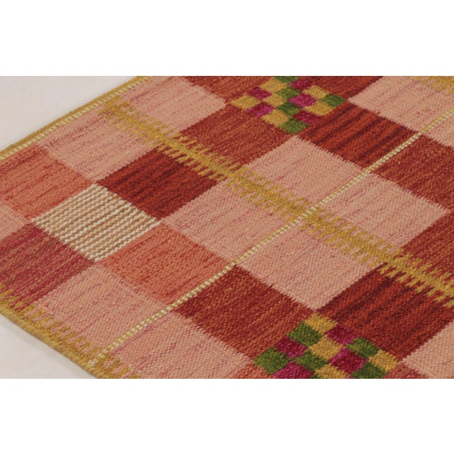 Mid-Century Modern Contemporary Scandinavian Style Wool Flatweave Rug, by Rug & Kilim, India For Sale - Image 3 of 10