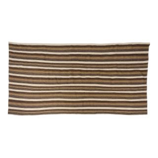 Oushak Anatolian Stripe Kilim Rug For Sale