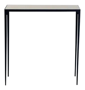 Esquisse' Wrought Iron and Parchment Console by Design Frères